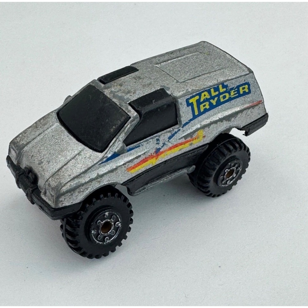Vtg 1984 Hot Wheels Tall Ryder Silver Monster Truck Diecast 1:64 Mattel Malaysi
